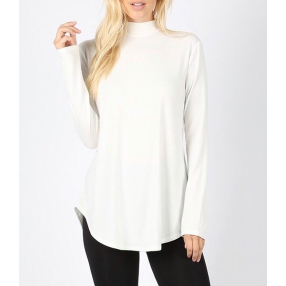 (LAST L) Alex Mock Neck Top - Picture 4 of 4